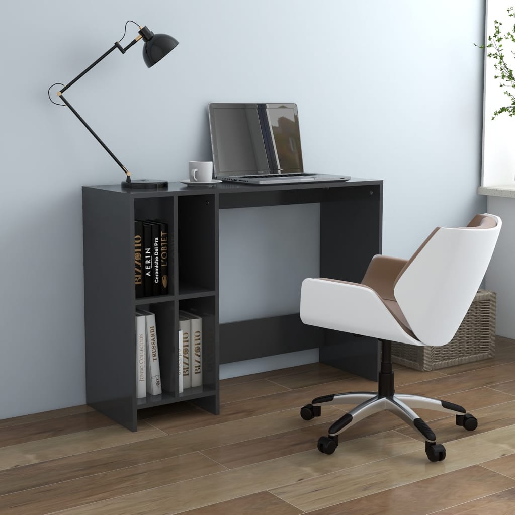 Notebook Desk Grey 102,5x35x75 cm Engineered Wood